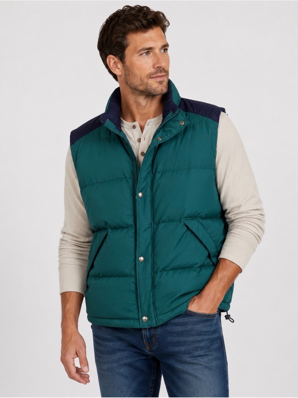Vintage Sierra Sport puffer vest in XXL